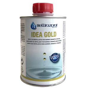 хит  Мощная защитная пропитка Idea Gold BELLINZONI (Идея Голд Беллинзони) для камня, оригинальный цвет 0,25 л.